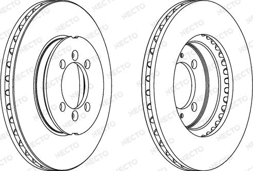 Necto WN438 - Brake Disc autospares.lv