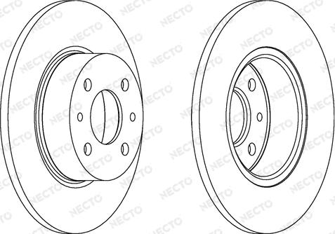 Necto WN423 - Brake Disc autospares.lv