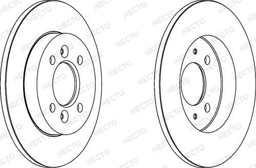 Necto WN545 - Brake Disc autospares.lv