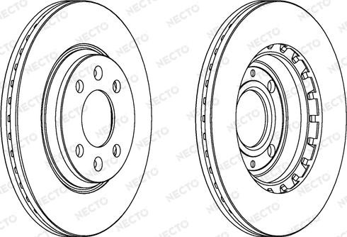 Necto WN542 - Brake Disc autospares.lv