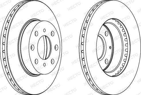 Necto WN564 - Brake Disc autospares.lv