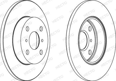 Necto WN563 - Brake Disc autospares.lv