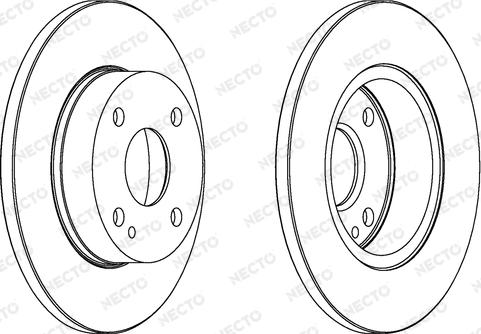 Necto WN628 - Brake Disc autospares.lv