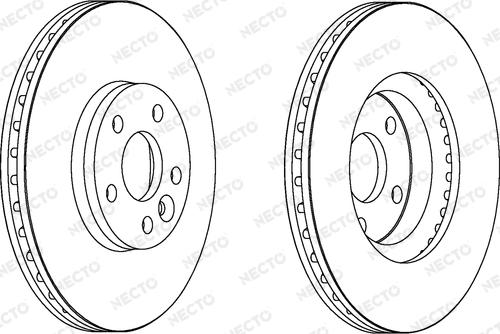 Necto WN1496 - Brake Disc autospares.lv