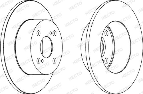 Necto WN1418 - Brake Disc autospares.lv