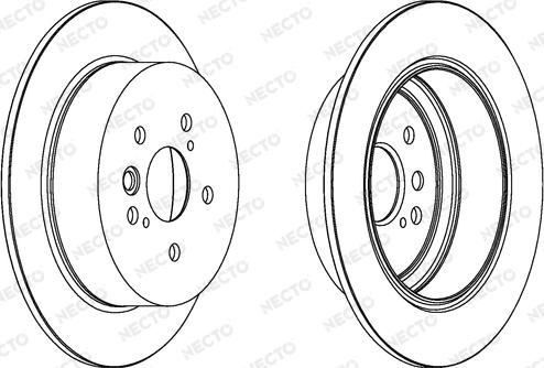 Necto WN1417 - Brake Disc autospares.lv