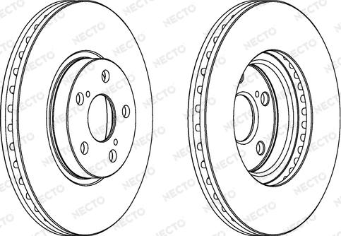 Necto WN1434 - Brake Disc autospares.lv