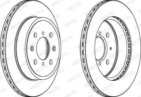 Necto WN1435 - Brake Disc autospares.lv