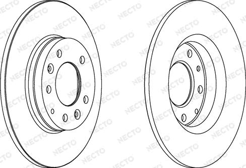 Necto WN1429 - Brake Disc autospares.lv