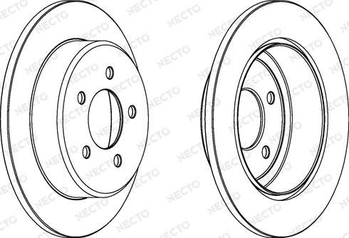 Necto WN1421 - Brake Disc autospares.lv