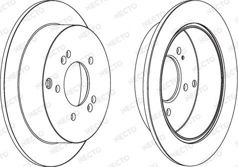 Necto WN1422 - Brake Disc autospares.lv