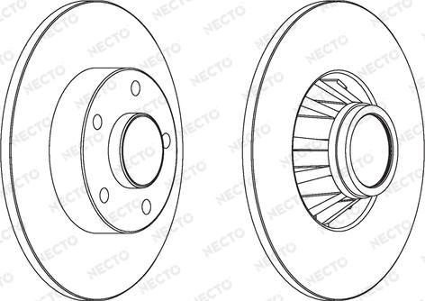 Necto WN1427 - Brake Disc autospares.lv