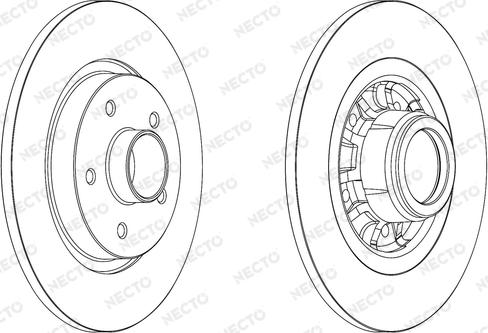 Necto WN1544 - Brake Disc autospares.lv