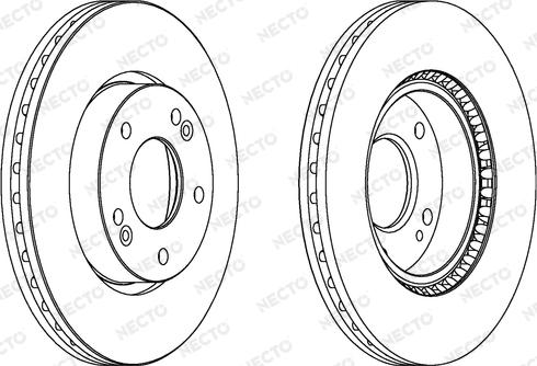 Necto WN1540 - Brake Disc autospares.lv