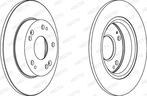 Necto WN1543 - Brake Disc autospares.lv