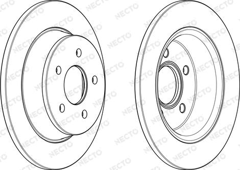 Necto WN1554 - Brake Disc autospares.lv