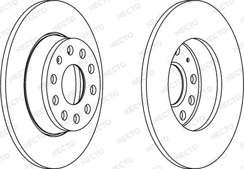 Necto WN1551 - Brake Disc autospares.lv