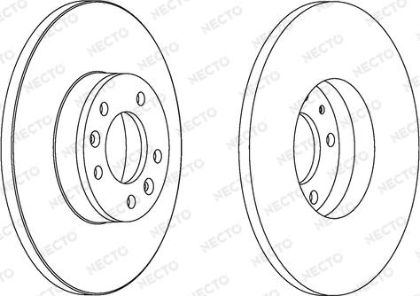 Necto WN1558 - Brake Disc autospares.lv