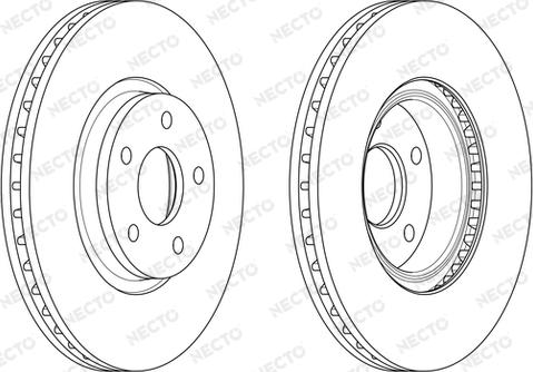 Necto WN1557 - Brake Disc autospares.lv