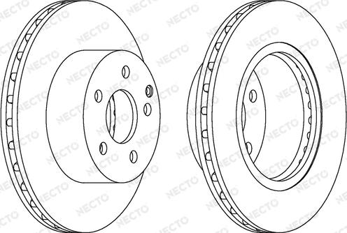 Necto WN1565 - Brake Disc autospares.lv