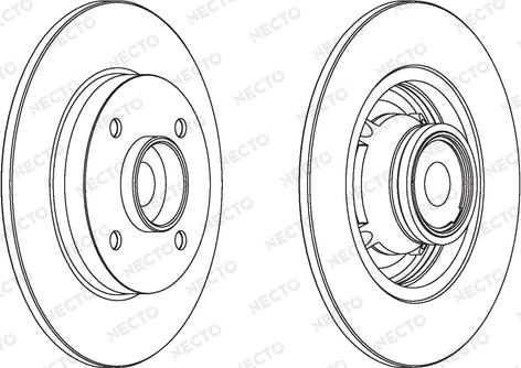 Necto WN1563 - Brake Disc autospares.lv