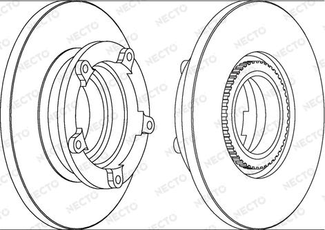 Necto WN1562 - Brake Disc autospares.lv