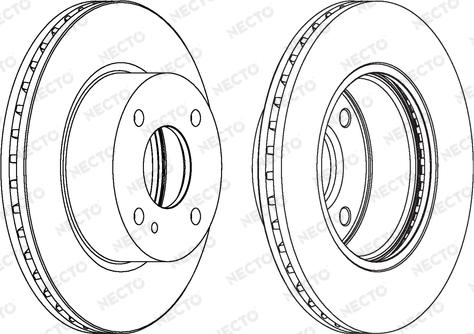 Necto WN1517 - Brake Disc autospares.lv