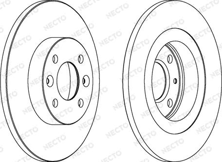 Necto WN1534 - Brake Disc autospares.lv