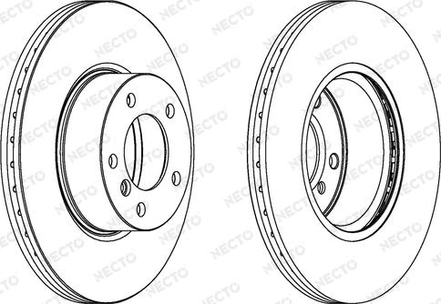 Necto WN1536 - Brake Disc autospares.lv