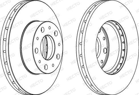 Necto WN1537 - Brake Disc autospares.lv