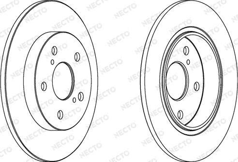 Necto WN1525 - Brake Disc autospares.lv