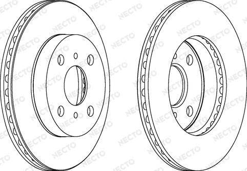 Necto WN1095 - Brake Disc autospares.lv