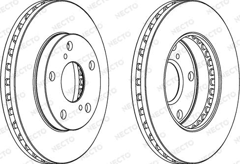 Necto WN1044 - Brake Disc autospares.lv