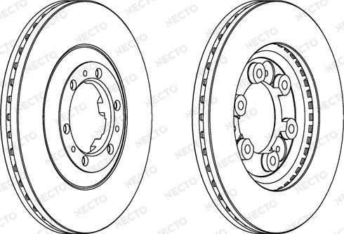 Necto WN1042 - Brake Disc autospares.lv