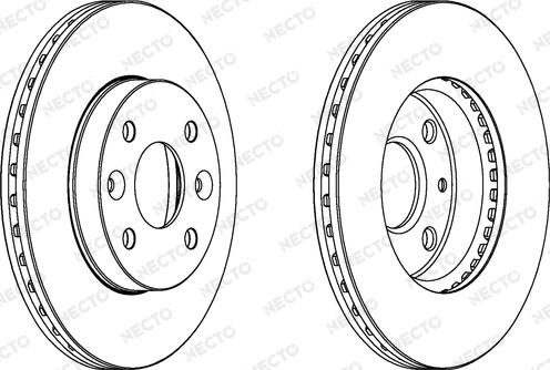 Necto WN1055 - Brake Disc autospares.lv