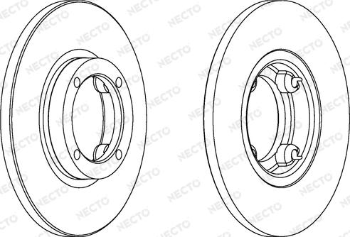 Necto WN1088 - Brake Disc autospares.lv