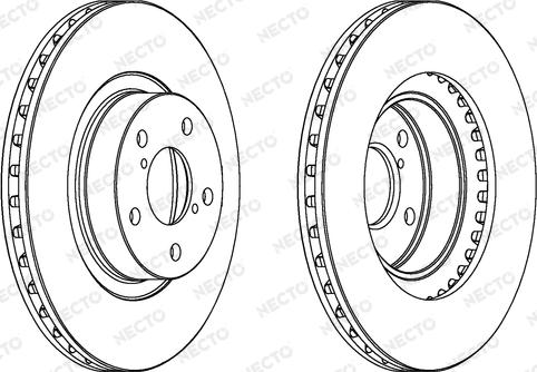 Necto WN1038 - Brake Disc autospares.lv