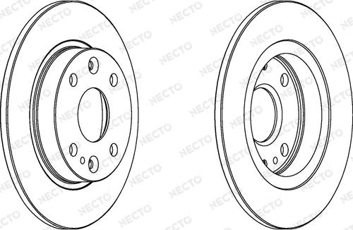 Necto WN1022 - Brake Disc autospares.lv