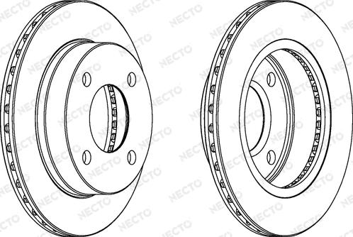 Necto WN1073 - Brake Disc autospares.lv