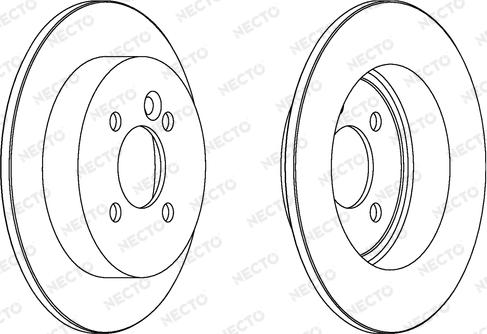 Necto WN1147 - Brake Disc autospares.lv