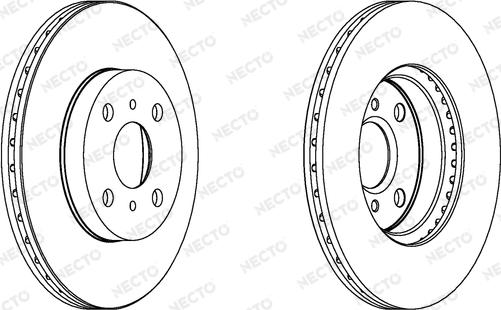 Necto WN1168 - Brake Disc autospares.lv