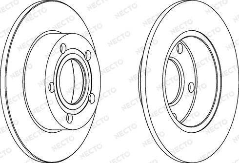 Necto WN1189 - Brake Disc autospares.lv