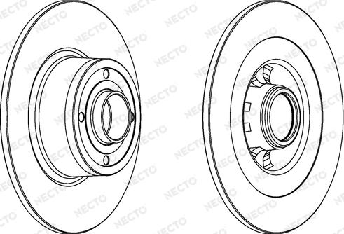 Necto WN1393 - Brake Disc autospares.lv