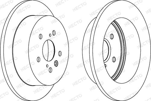 Necto WN1345 - Brake Disc autospares.lv