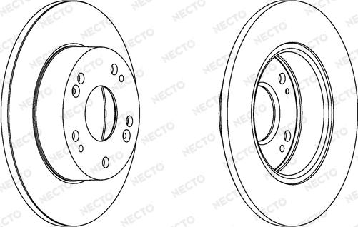 Necto WN1353 - Brake Disc autospares.lv