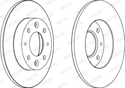 Necto WN1357 - Brake Disc autospares.lv