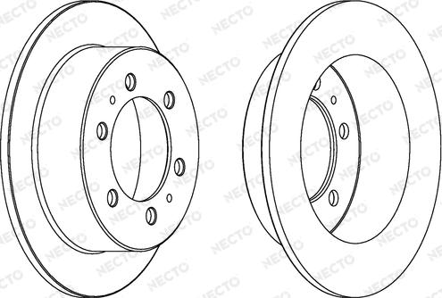 Necto WN1361 - Brake Disc autospares.lv