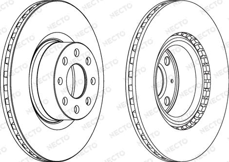 Necto WN1308 - Brake Disc autospares.lv