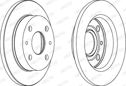 Necto WN1312 - Brake Disc autospares.lv