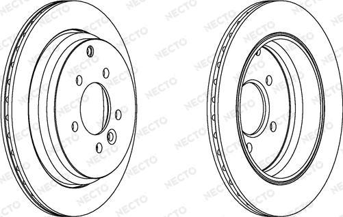 Necto WN1384 - Brake Disc autospares.lv